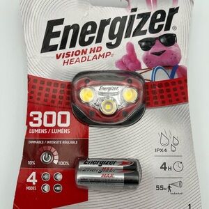 Energizer 300 Lumen Headlamp • Camping & Emergency Ready • NIB